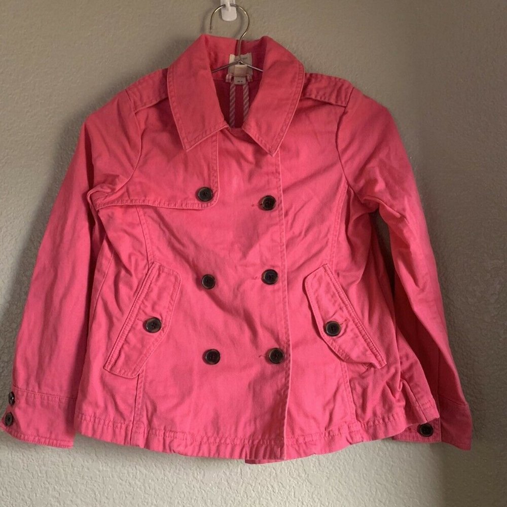 Youth Girl’s Land’s End Kids Jean Jacket, Pink